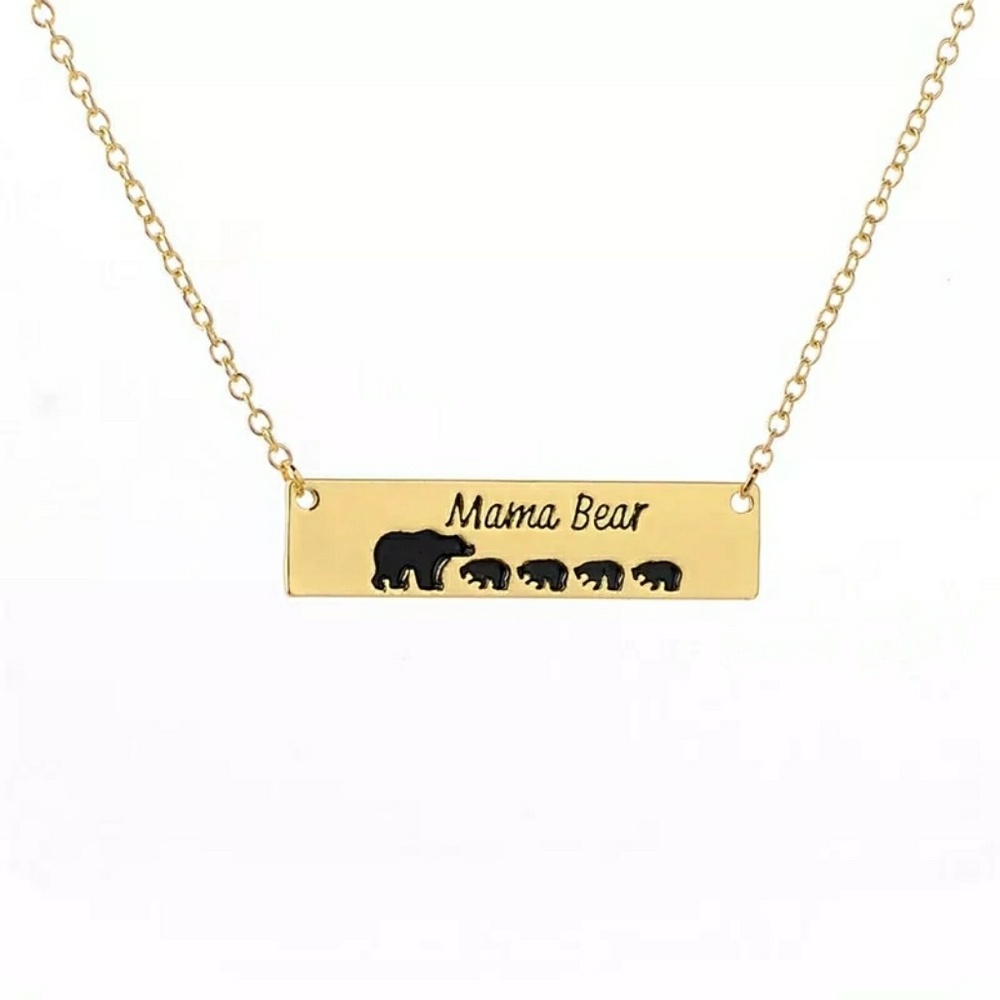 New Mama Bear 4 Cub Necklace